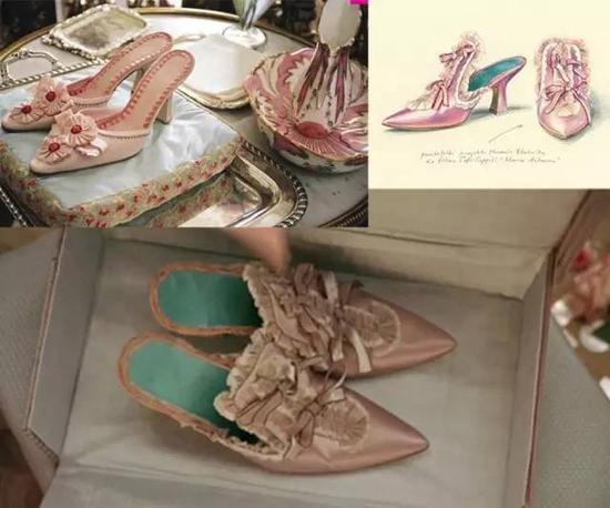 Manolo Blahnik为电影《绝代艳后》设计的满满公主风的穆勒鞋
